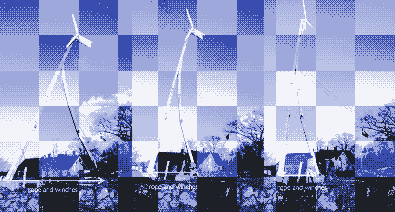 Image: InnoVentum’s wooden wind turbine tower.